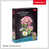 3D Puzzle Carnation Flower Bouquet 134pieces
